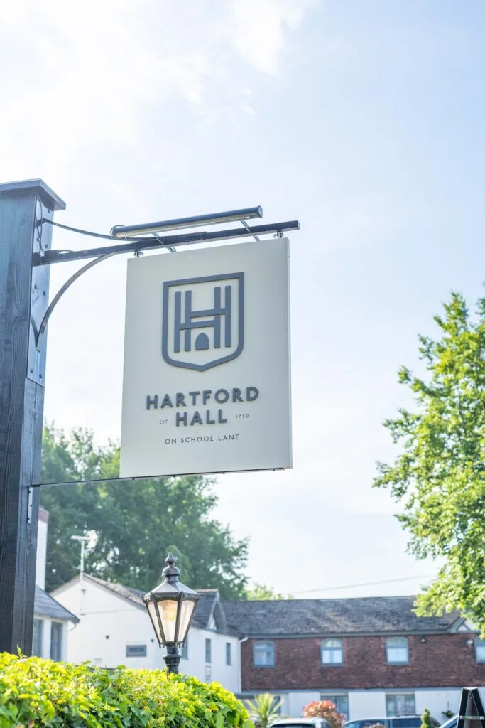 Hartford Halls Sign