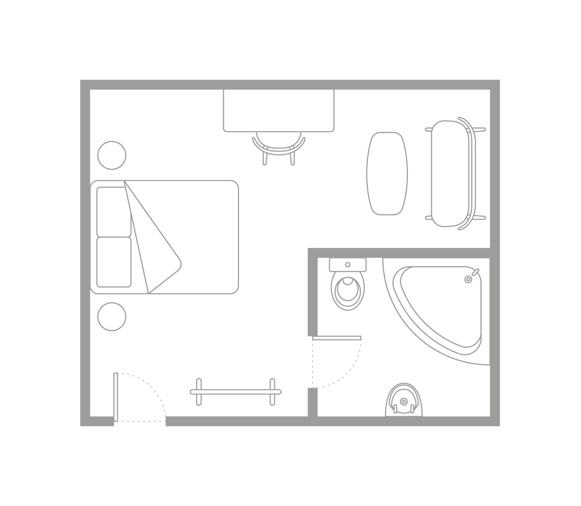 Hartford Hall Family Room Plan